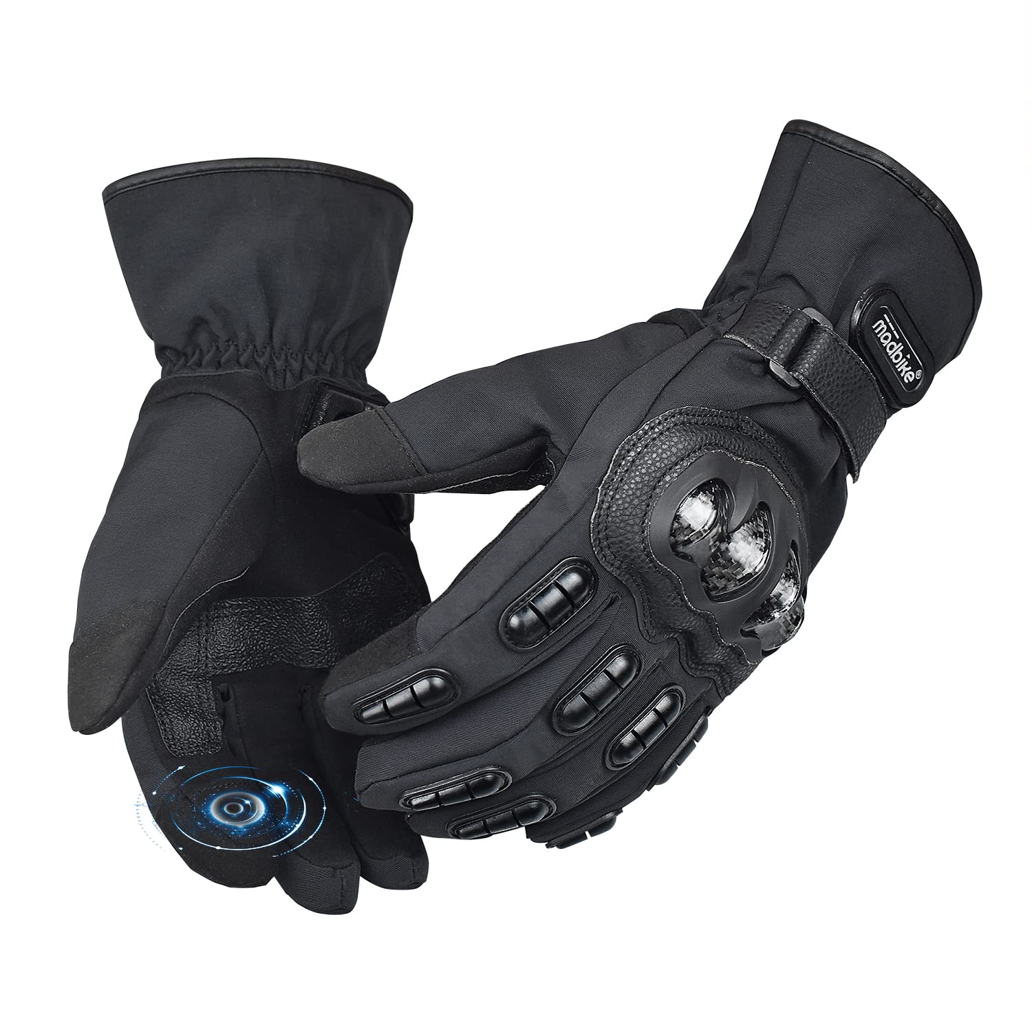 Gants chauffants d'hiver - Écran tactile, coupe-vent et