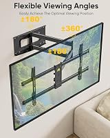 FORGING MOUNT Dönthető-Forgatható TV Fali Tartó 42-86" Képernyőkhöz, 109 cm Extra Hosszú Karral, 50 kg Teherbírással, Lapos/Ívelt TV-hez, VE 7