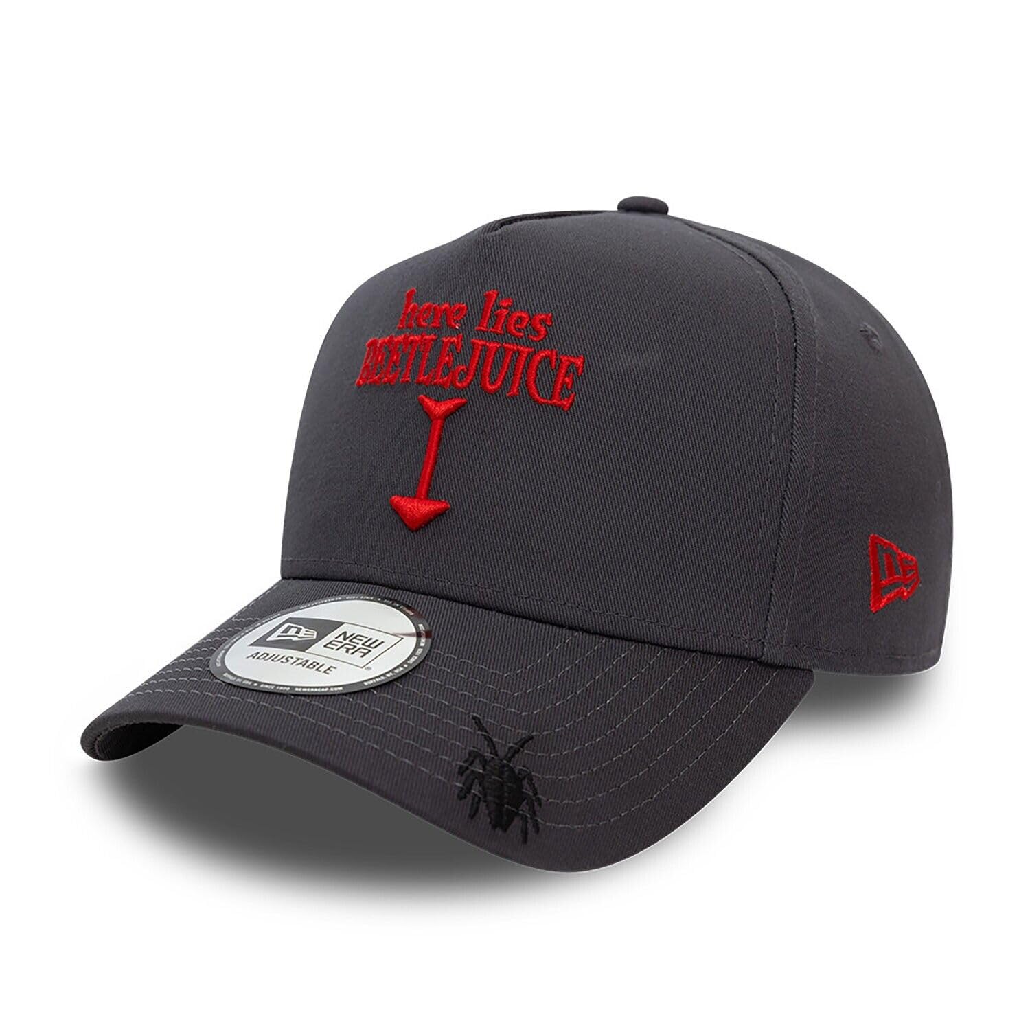 New Era Adult's 9Forty A Frame Warner Bros Beetlejuice Baseball Cap Hat Dark Grey