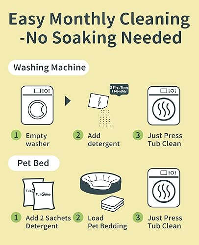Miniatura 7 de FURGONE Disolvedor de pelo de mascotas para lavadora, 96.7% de disolución de cabello, pelo de perro y gato  Quitamanchas para lavandería, fórmula de