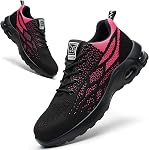 Safety shoes Mens Womens Work Steel Toe shoes Lightweight Air Cusion Work Safety Sneakers Anti-Smash Anti-Puncture Breathable Slip Resistant Construction Work Shoes Shock absorption Indestructible Shoes