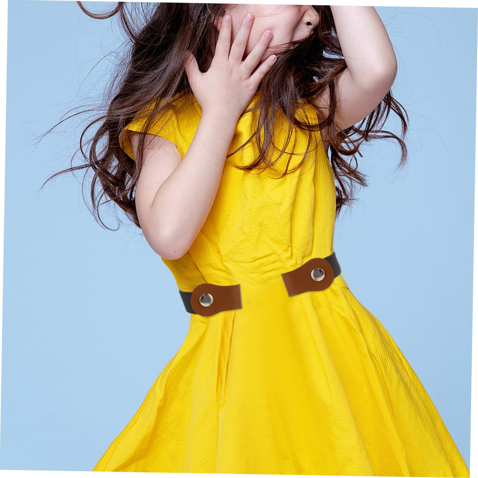 LIFKOME cinturon infantil cinturones de niños para niñas cinturón elástico para os Cinturón elástico o para jeans os para vestidos de as PU