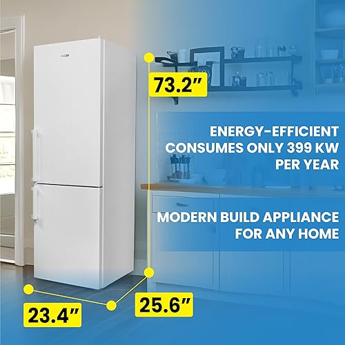 Miniatura 4 de Conserv 12cf No Frost Bottom Congelador Refrigerador Estante de vino GARAJE READY E-Star (blanco)