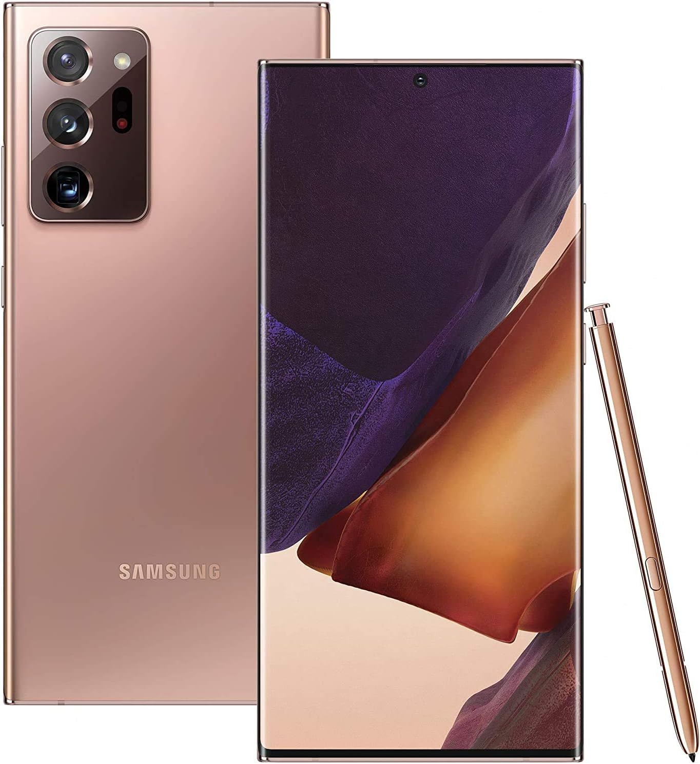 Samsung (Refurbished) Galaxy Note20 Ultra (5G Dual N986B-DS 256GB 12GB RAM, Mystic Bronze)