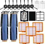 Pièces de Rechange pour Aspirateur Robot Shark AI AV2511AE AV2501S AV2610WA AV2501AE RV2502AE RV2610WA UR2500SR RV2520 AV2510 AI Ultra Kit d'Accessoires avec Brosse Principale, Filtres, Mousse/Filtre