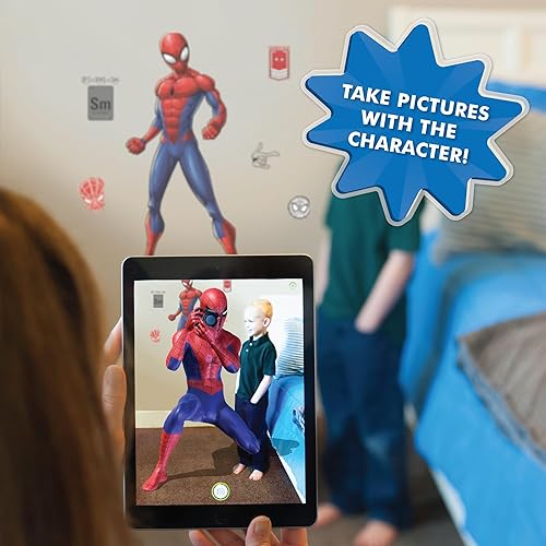 Miniatura 26 de Wall Palz Marvel Miles Morales Wall Decal - Marvel Wall Stickers with 3D Augmented Reality Interaction - 21" Spider-Man Peel and Stick Bedroom Decor