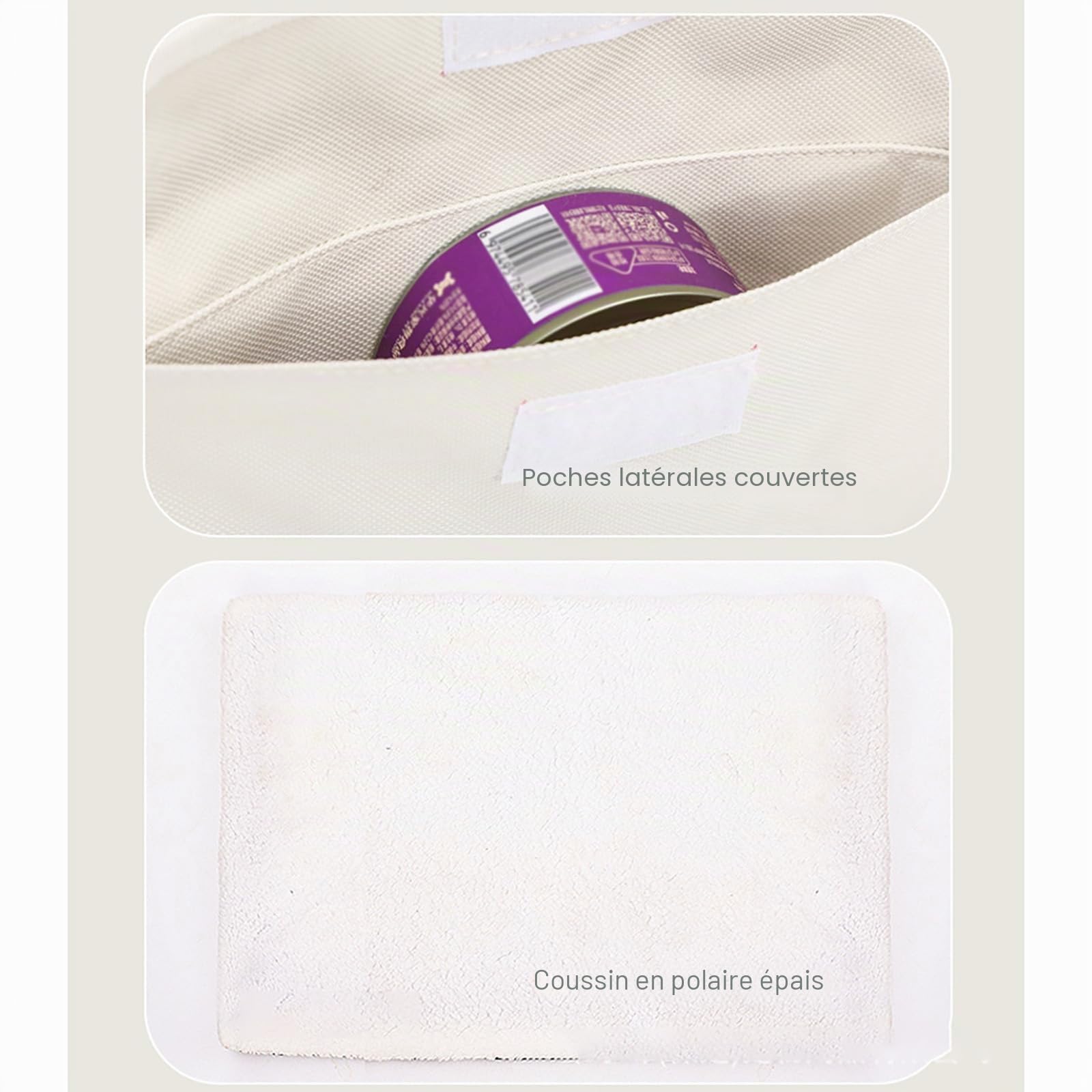 Sac De Transport à roulettes Double Couche pour Animaux De Compagnie avec FenêTres en Filet Et Tapis Amovible pour Deux Chats, Adapté Aux Avions, Au Camping Et à L'ExtéRieur, Blanc (Double Layer)