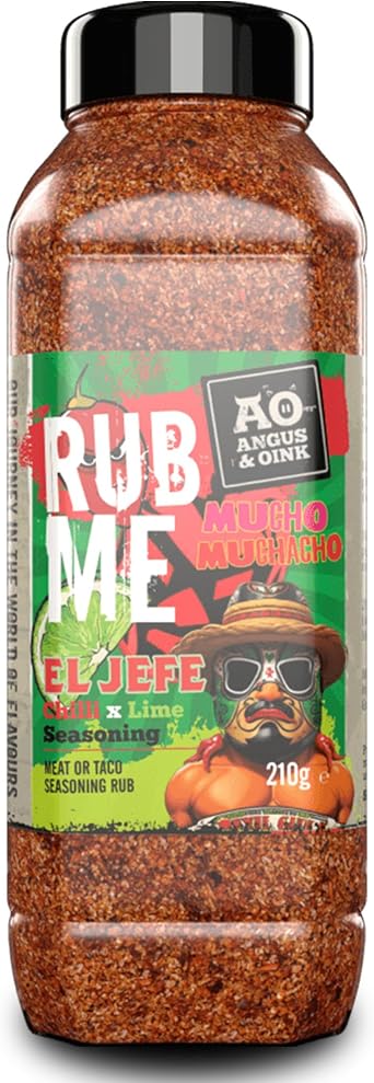 Angus & Oink | El Jefe Chilli x Lime Seasoning | Mexican Street Flavour | Perfect for Tacos, Nachos & Burritos | Gluten-Free | 1.1kg