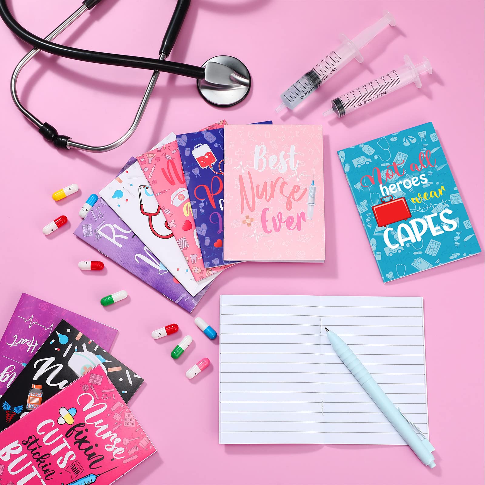 Sabary 200 quaderni per infermiere Bulk 2026 CNA Settimana Apprezzamento Regali Mini Pocket Notepad Bulk per Studenti di Medicina Pensionamento Accessori di Laurea in Aula Forniture per Ufficio
