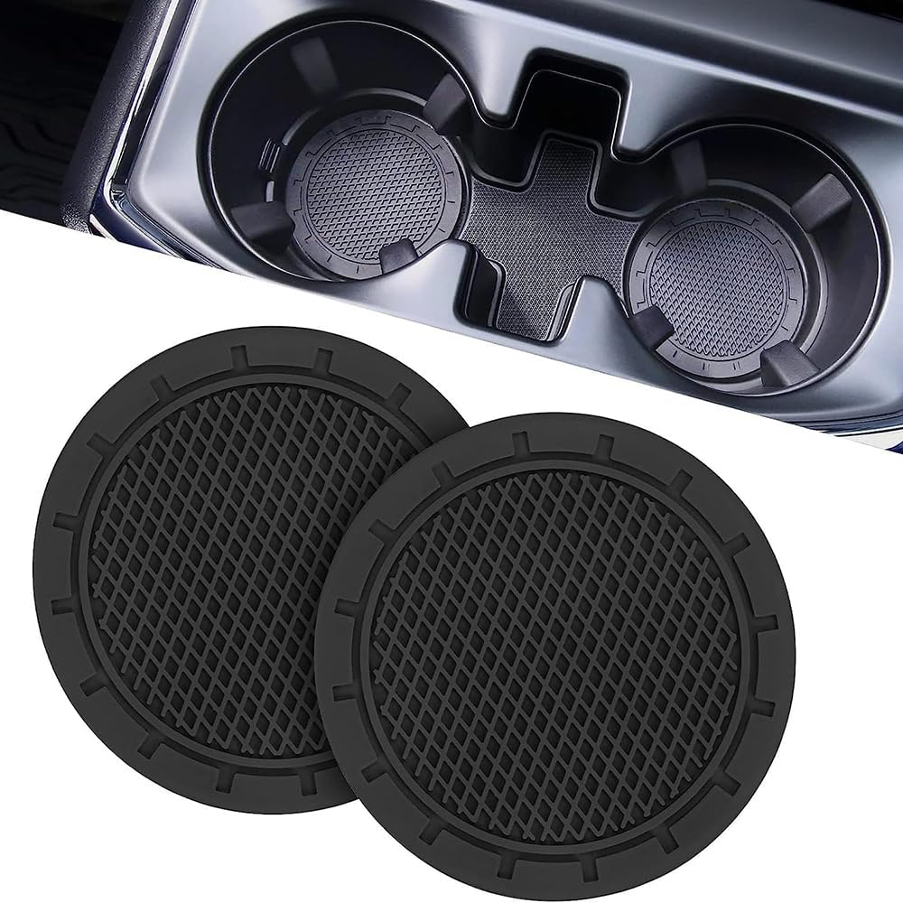 Sous-verres Silicone Anti-dérapant Pour Porte-gobelet Voiture - Compatible MG S5 EV ES5 ES34 2024-2027 - Lot De 2