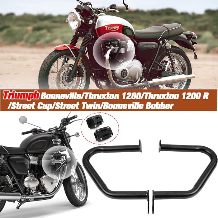 Buy Lorababer Left&Right Black Steel Engine Guard Crash Bars for