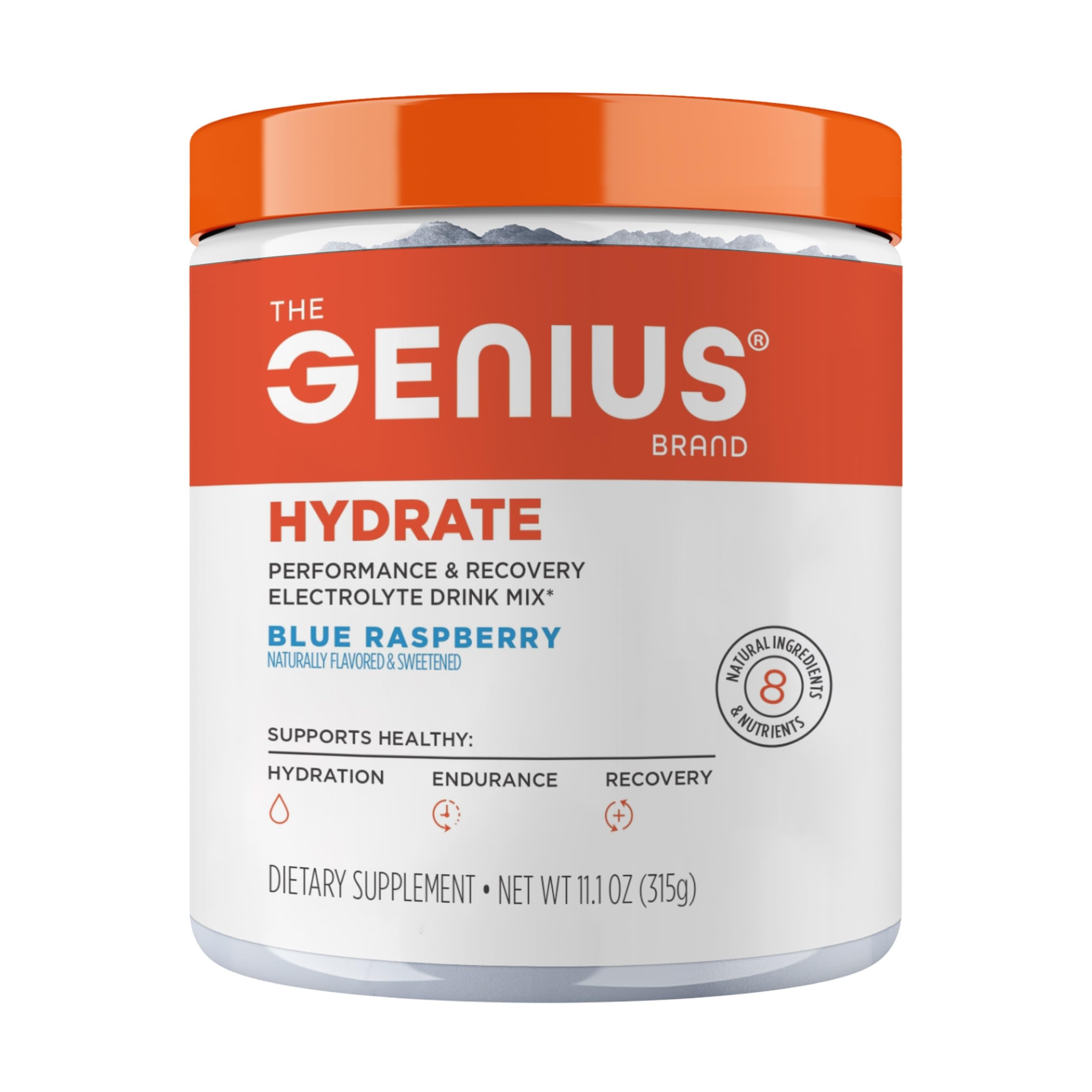 The Genius Brand Genius Hydrate - Electrolyte Supplement for Daily Hydration - Coconut Water - Sugar-Free - 8 Essential Minerals & Nutrients - Non-GMO