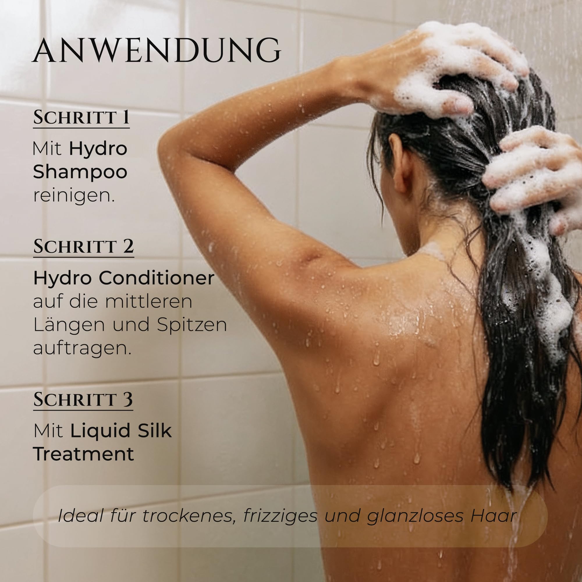 HADAT Hydro Silk Shampoo und Conditioner Set 3 x 70 ml Reisegröße