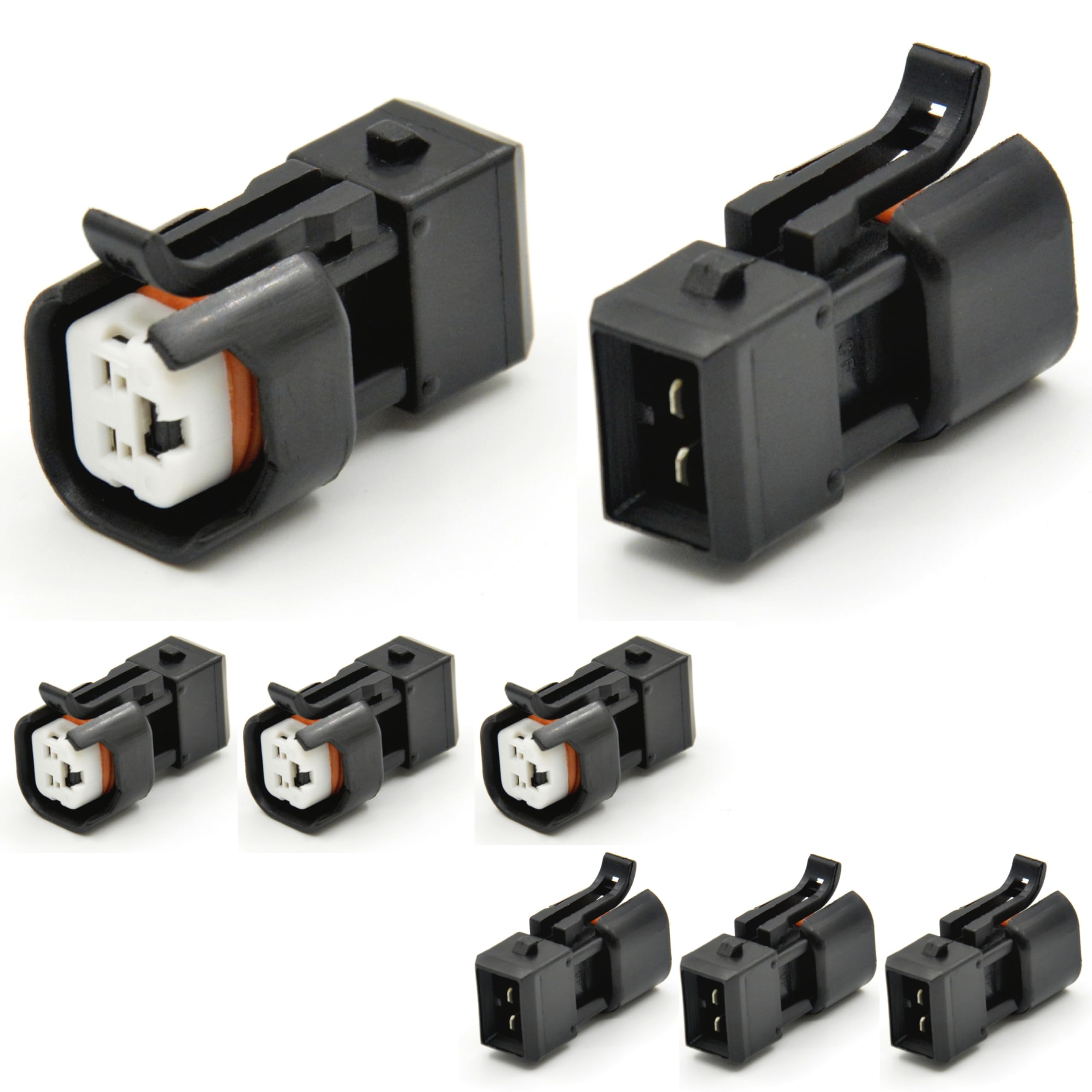 Kit De 8 Adaptadores De Inyector Bosch EV1 A EV6/EV14 (USCAR) Para LS1/LS2/LS3 | New England Injectors