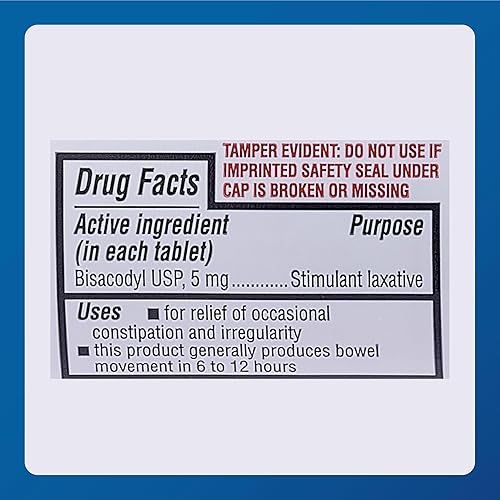 Miniatura 5 de Bisacodyl 5MG Genérico para Dulcolax Laxante Recubierto Tabletas Botella de 1000 ea