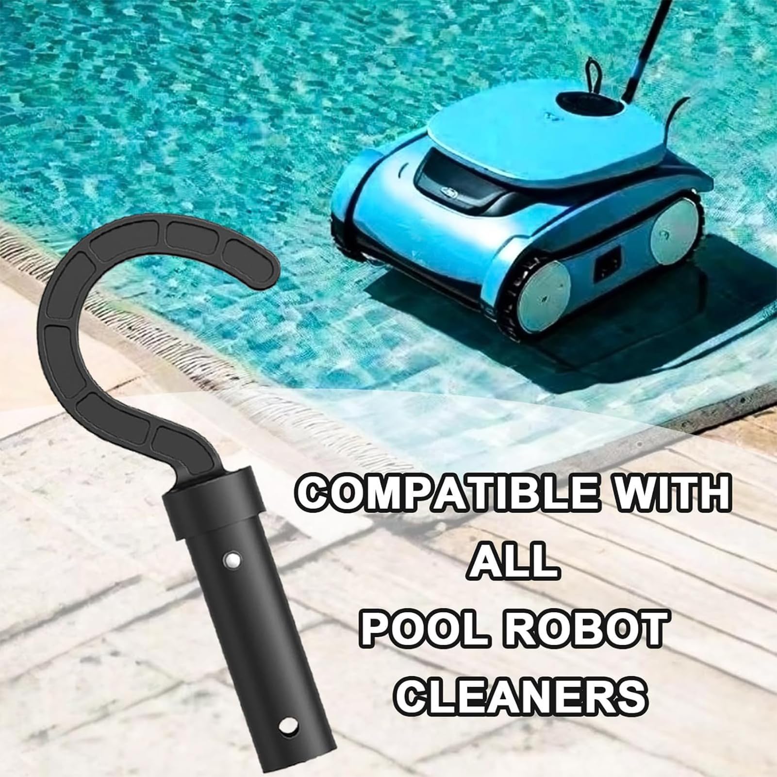 Crochet De Pièces Pour Nettoyeur De Piscine Robotique Crochets De Piscine Pour Poteaux Réglable, Cintre De Poteau De Piscines, Crochet Accessoires De Nettoyage Pour Robot De Piscines Sans Fil
