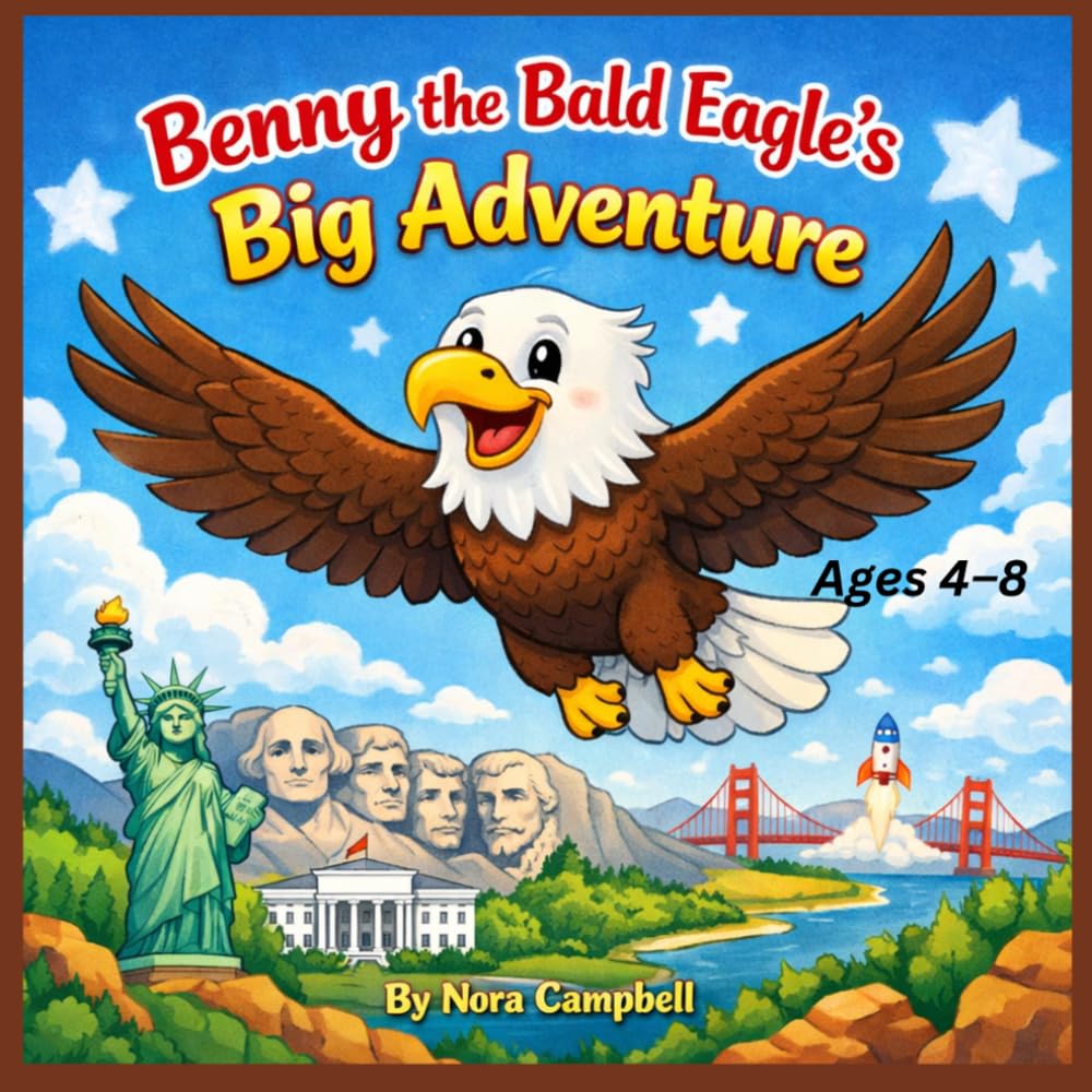 Benny The Bald Eagle's Big Adventure: Soar Across America with Benny| Perfect for young readers ages 4–8