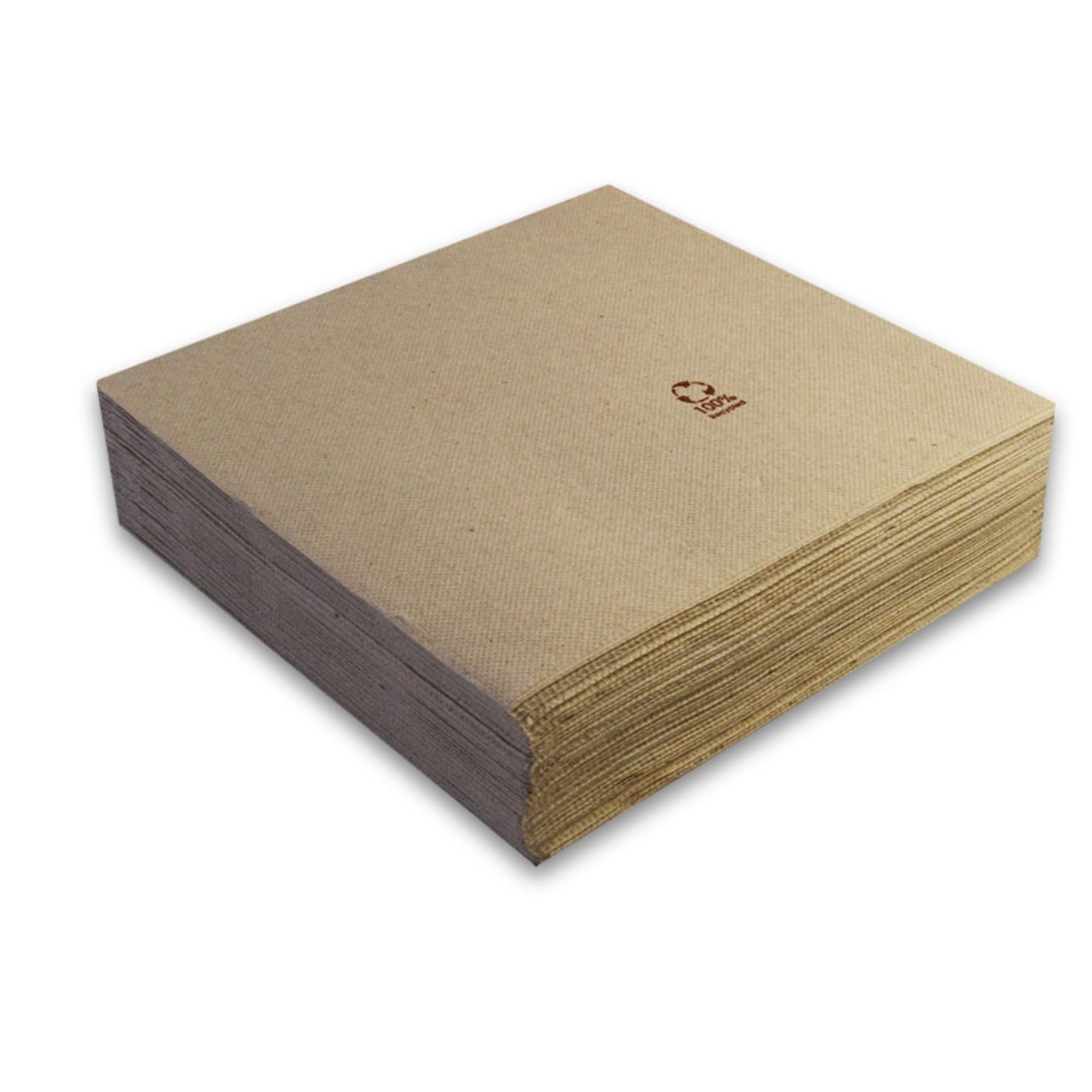 Morigami, Standard Size Napkin, Pleat 1/4, Tip Tip, 100% Recyclable, 200 Napkins, Natural