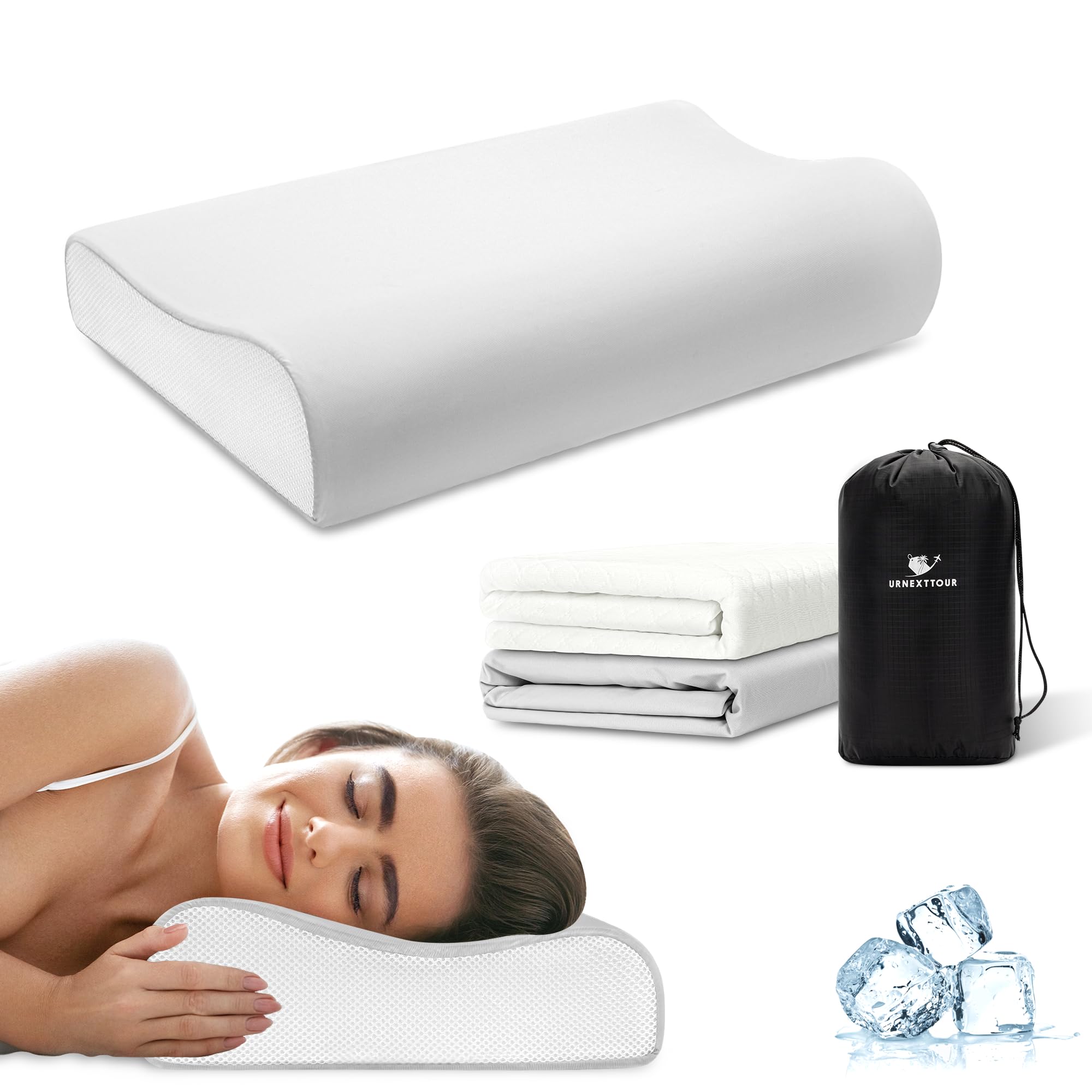 Amazon.com: urnexttour Cervical Pillow for Neck Pain Relief