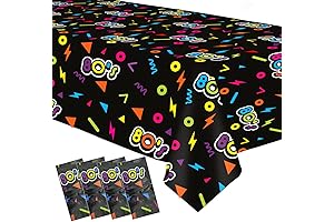 Nostalgic 80's Tablecloth: A Groovy Throwback for Retro Celebrations
