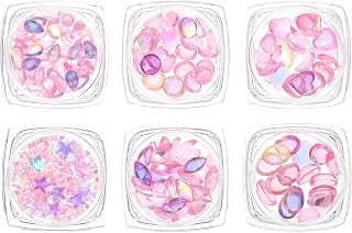 Pink Decorative Nail Charms Resin Nail Art Studs for DIY