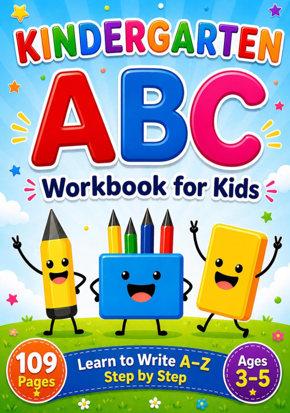 ABC Letter Tracing Workbook for Kindergarten, Preschoolers, and Kids Ages 3–5
