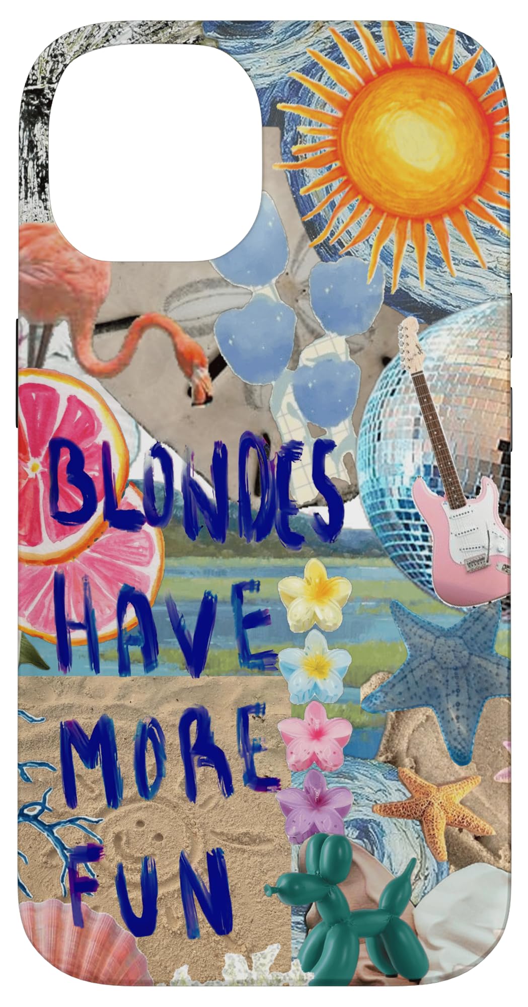 Blondes Have More Fun Pink Preppy Watercolor Case for iPhone 14