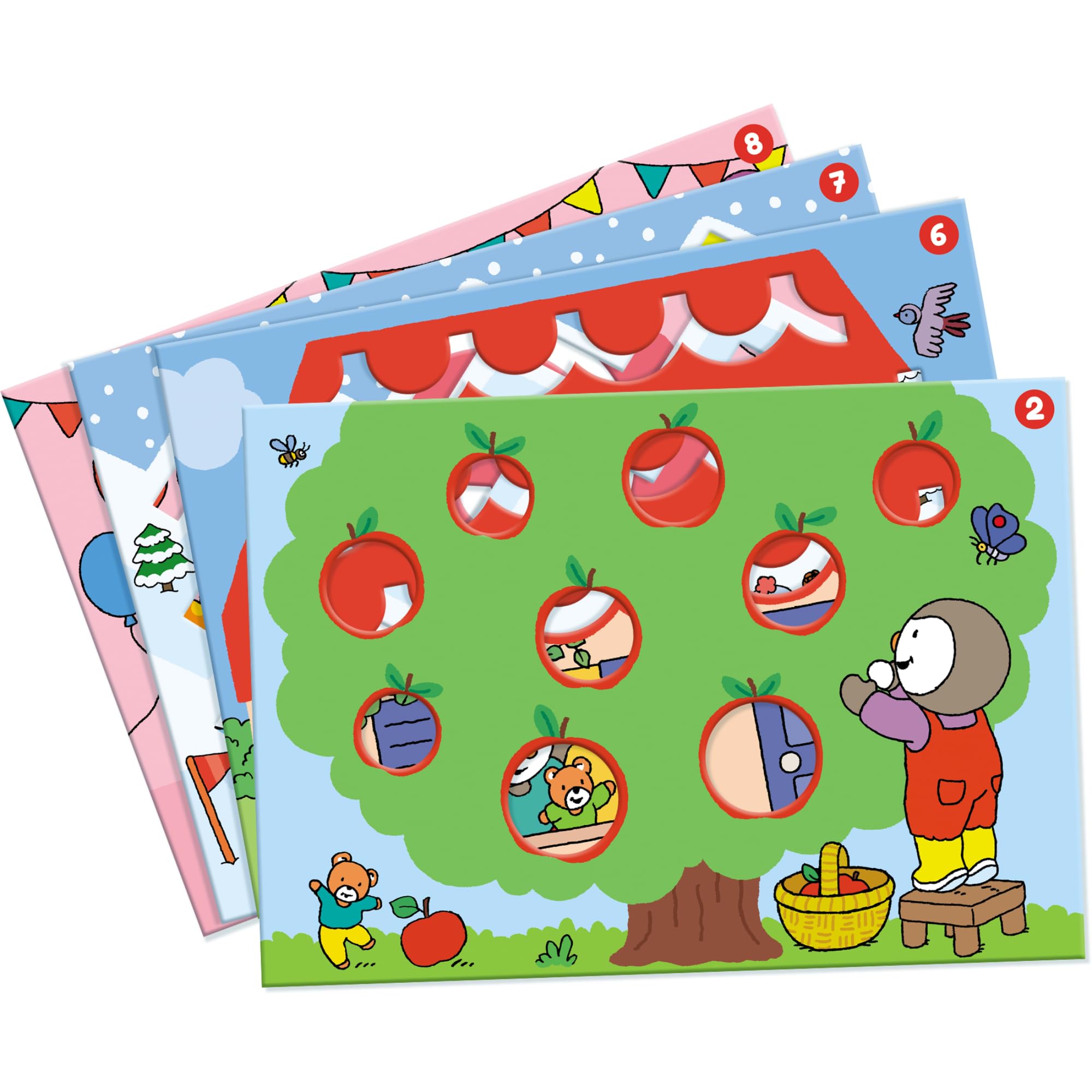 Nathan T'choupi Mes Premiers Dessins – Jeu d'Apprentissage du Dessin | 16 Modèles et Pochoirs en Carton – Apprendre à Dessiner, Activité Créative pour les Jeunes Enfants, Filles et Garçons dès 2 +