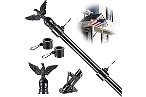 Outdoor 6FT Flag Pole Kit for House