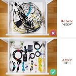Reusable Silicone Magnetic Cable Ties, 7.48'' Magnetic Twist Ties for Bundling and Organizing, Holding Stuff, USB Charging Cords, Fridge Magnets, or to Play and Decorate(7 Colors, 28-Pack)