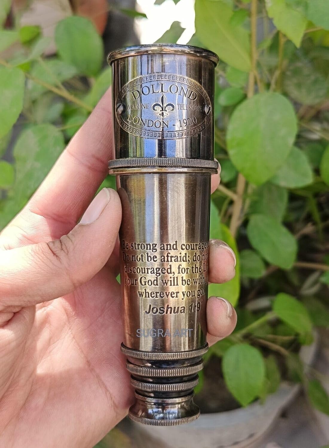 16inch Antique Telescope 1920 London Brass Maritime 15x Vintage Pirate Spyglass...