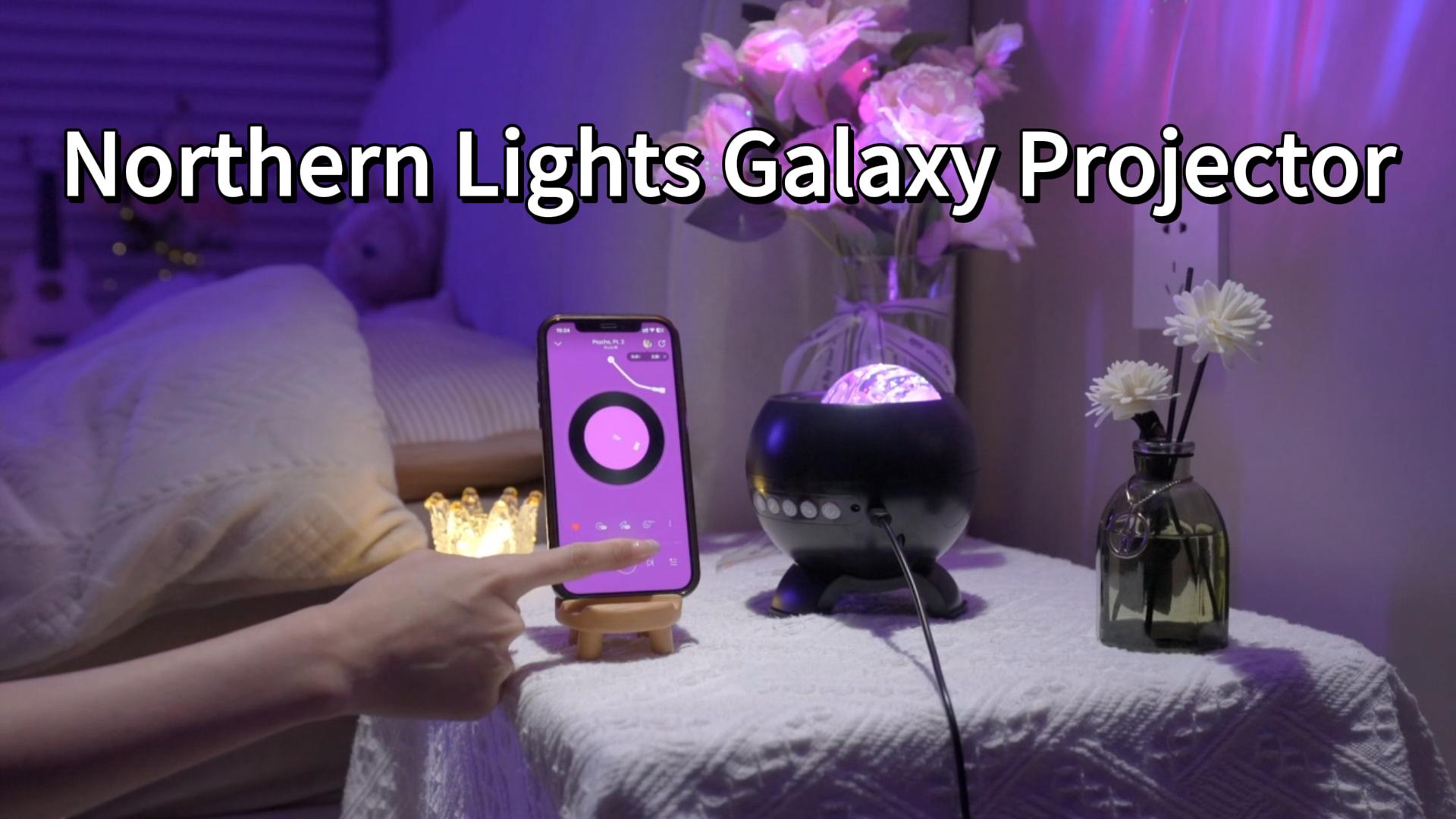 Image of Home Decor Gifts Light Projector with 375 Effects, 15 Sounds, Bluetooth | Ambient Light, Adjustable Brightness, Bedside Table Lamp, Bedroom Decor, Memory Function, Sleep Companion, Gift For All Ages