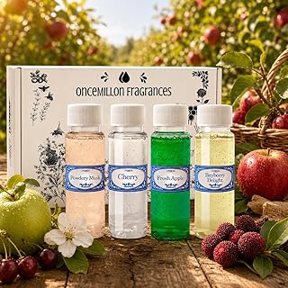 Rustic Orchard 2.0 fl oz Rainbow Vacuum Fragrance Pack, Fresh Apple, Cherry, Bayberry Delight & Powdery Musk, Compatible with Water Vacuums.