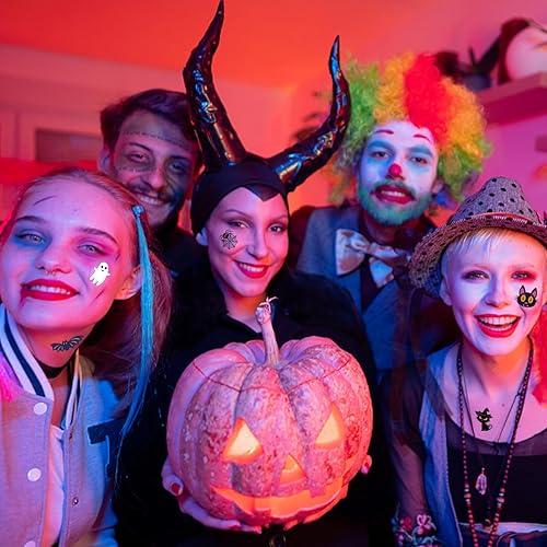 Miniatura 7 de 160 tatuajes temporales de Halloween para niños, tatuajes temporales de Halloween, tatuajes temporales para Halloween, decoración de fiesta de