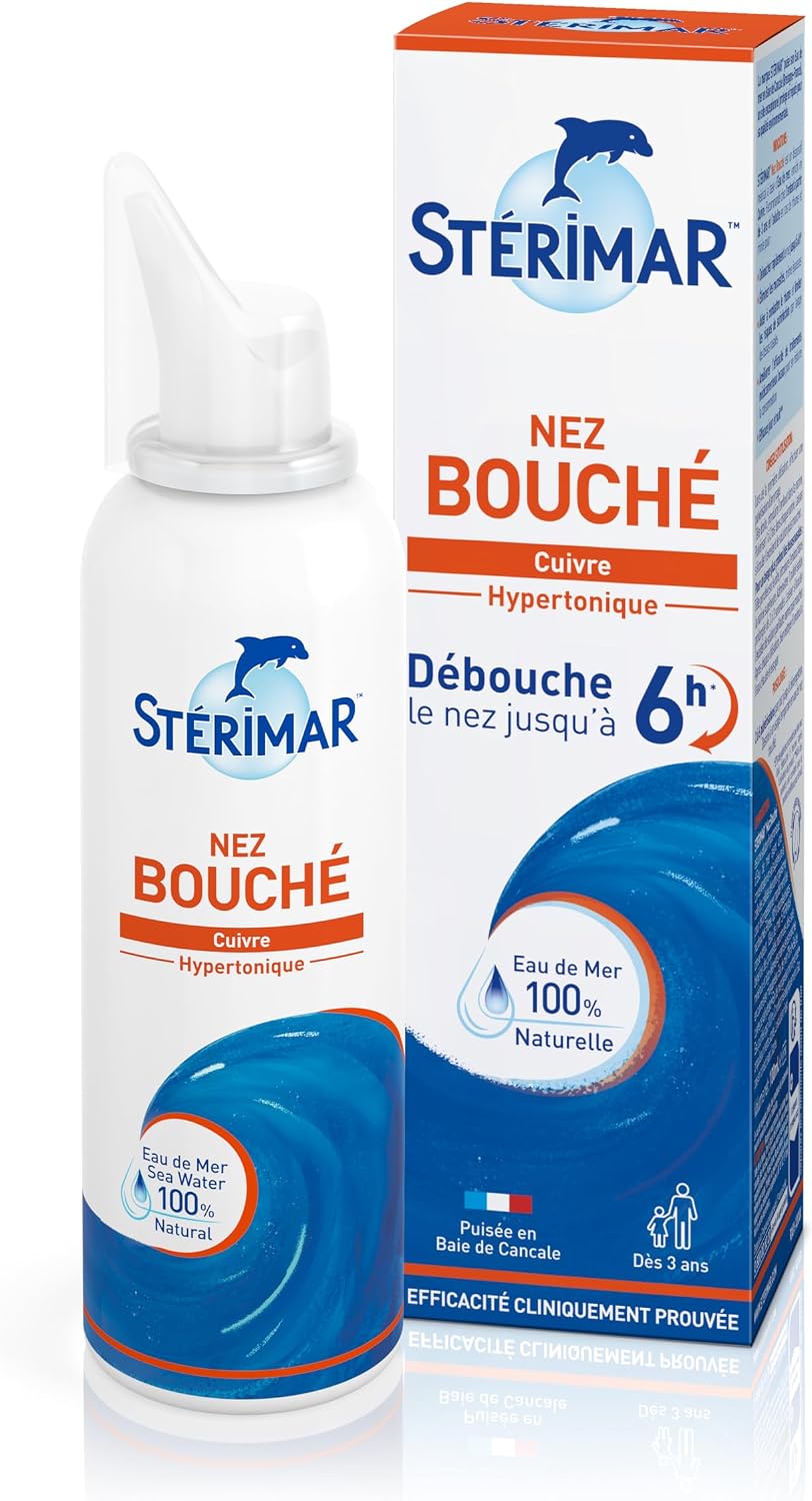 Spray nasal Stérimar Nez Bouché à l'eau de mer
