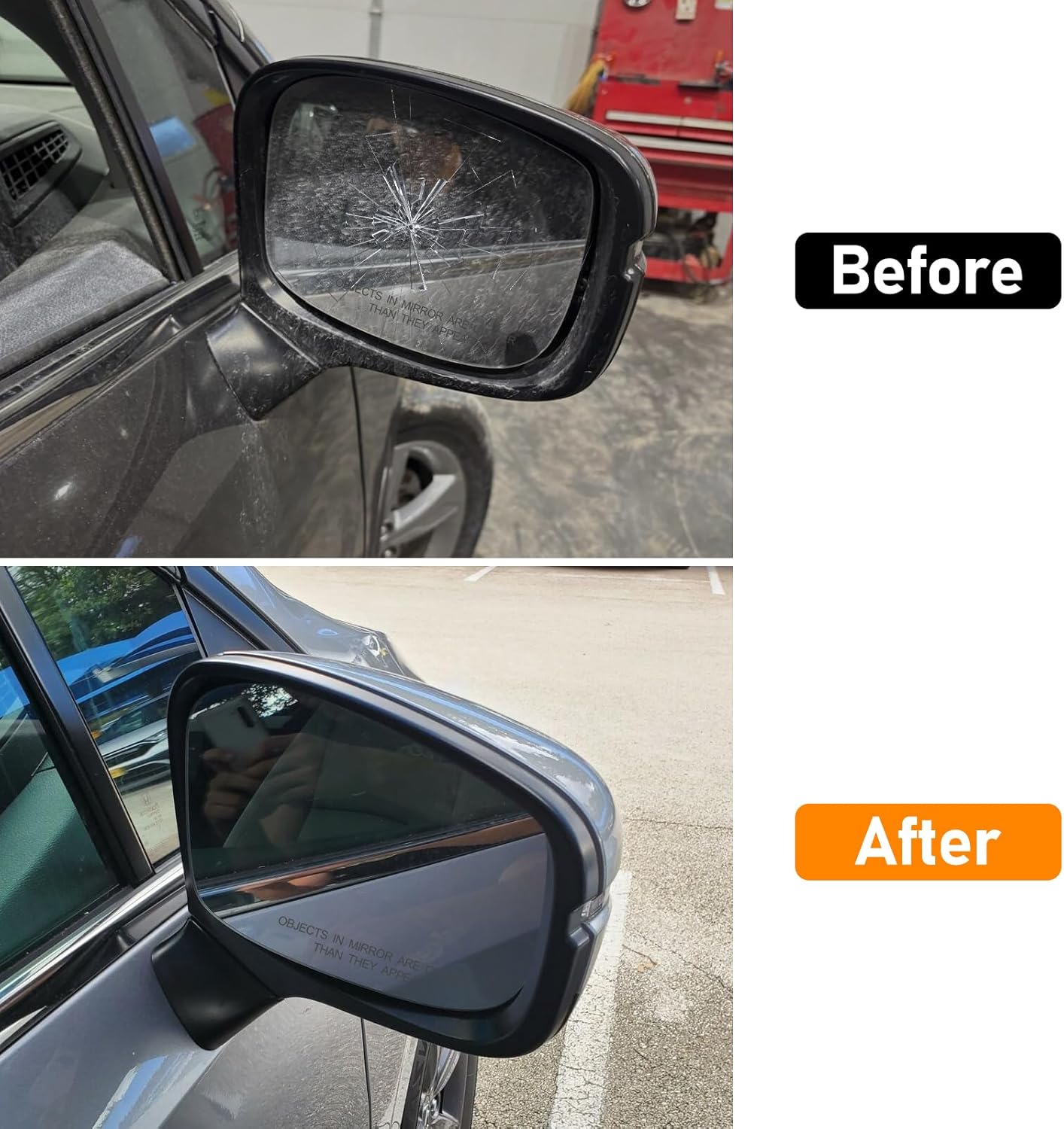 Moonlinks Right Passenger Side Heated Mirror Glass Compatible with Honda Odyssey 2018 2019 2020 2021 2022 2023 2024 Exterior Mirror Glass Replaces for 76203-THR-A11 HO1325121 Right Side