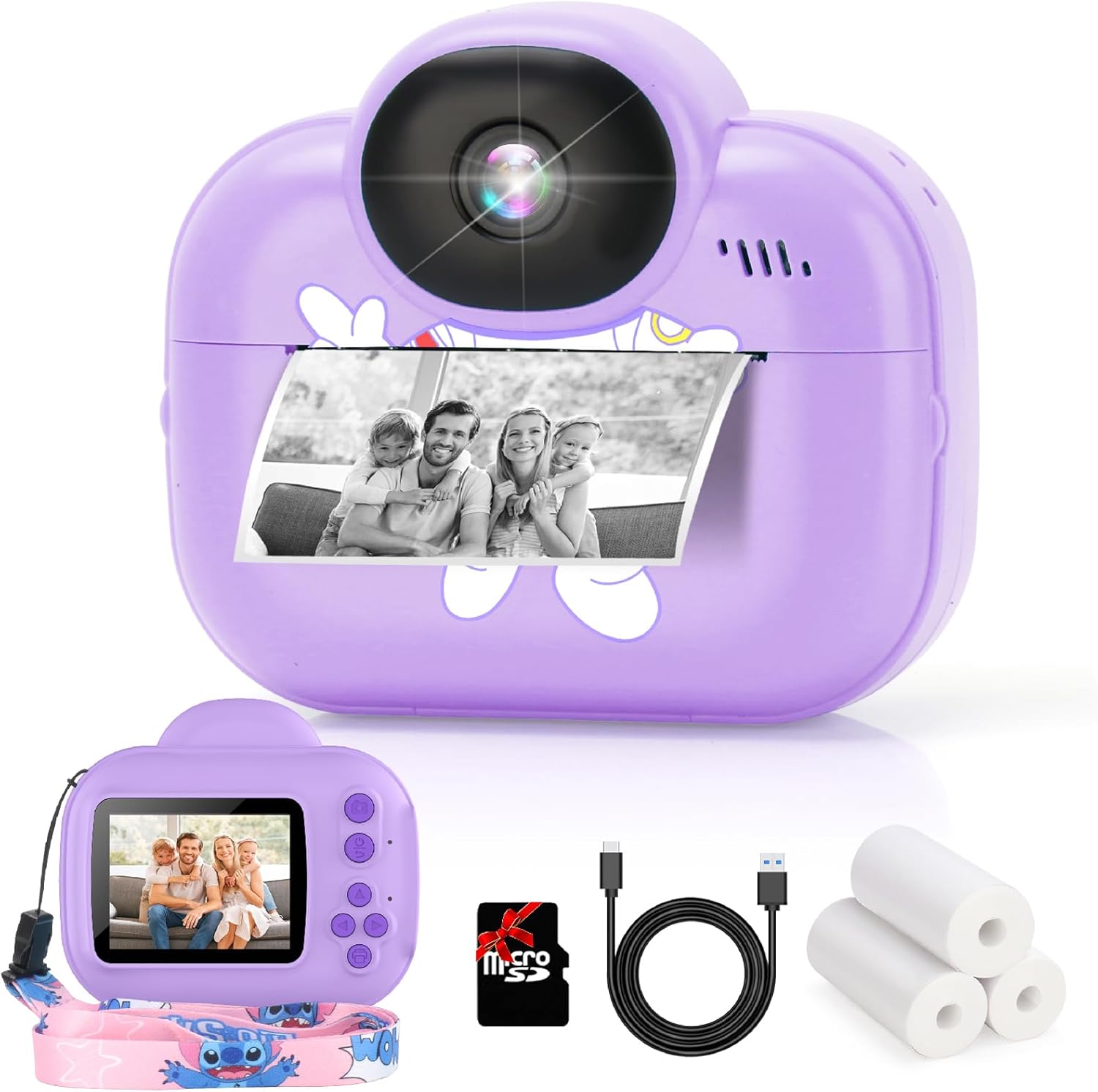 Amazon.com: Trayoo Kids Digital Camera Instant Print, Portable Instant ...