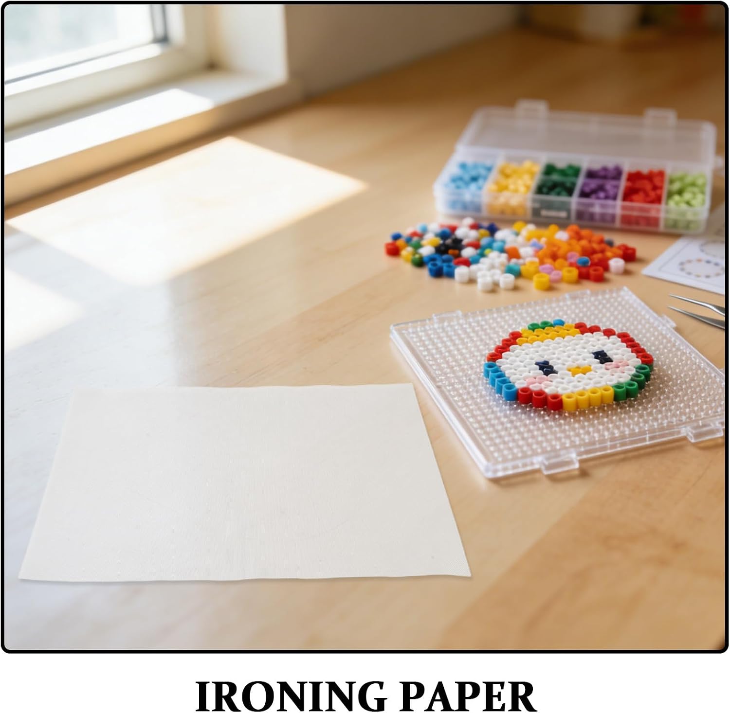 10 PCS Fuse Bead Iron Paper: 300 X 200mm Ironing Paper - Thermostable Sheet - Fuse Bead Accessories for Crafts Melting