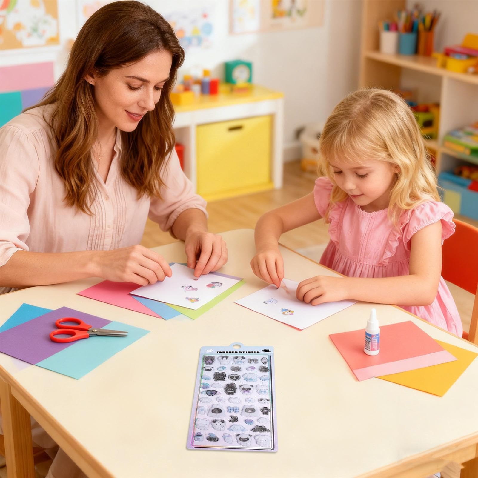 Adhesivos para Scrapbooking Calcomanías Adhesivas Decorativas de Animales | Pegatinas Infantiles Para Chicas Adolescentes Portátiles Maletas Skateboard Cuadernos
