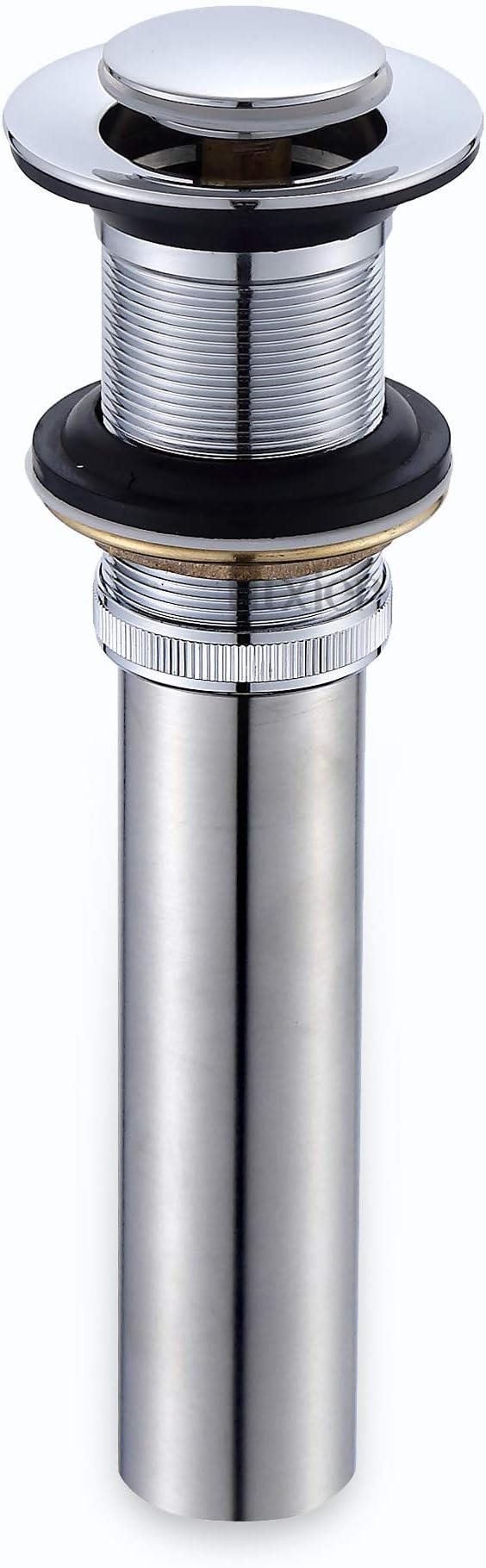 Luxier DS03-TC 1 1/2" Bathroom Faucet Vessel Vanity Sink Pop Up Drain Stopper with No Overflow in Chrome