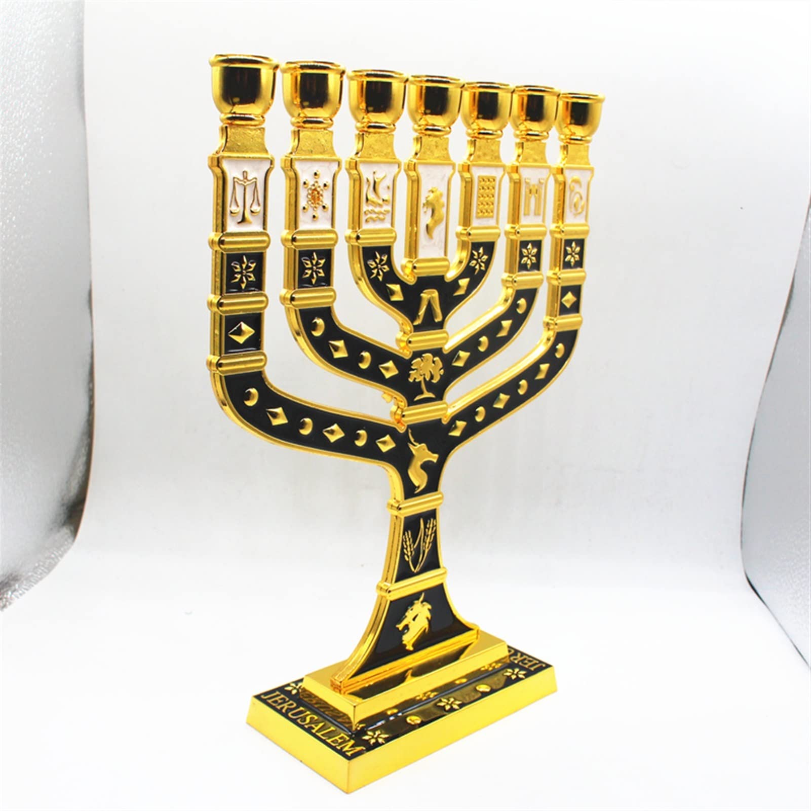 Amazon.co.jp: イスラエルユダヤ人キャンドルホルダーの黄金の7つの枝