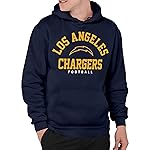 Junk Food Clothing x NFL - Los Angeles Chargers - Classic Team Logo - Unisex Adult Pullover Fleece Hoodie for Men and Women - Size X-Large