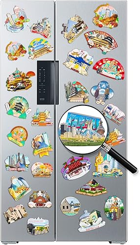 Miniatura 4 de Imán americano de la ciudad de Tampa 3D, monumentos de madera clásicos, imanes para nevera, artesanías, recuerdos de viaje, colecciones, decoración