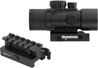 Monstrum S330P 3X Prism Scope | RM5-AH Adjustable Height Riser Mount with Quick Release | Bundle - Monstrum