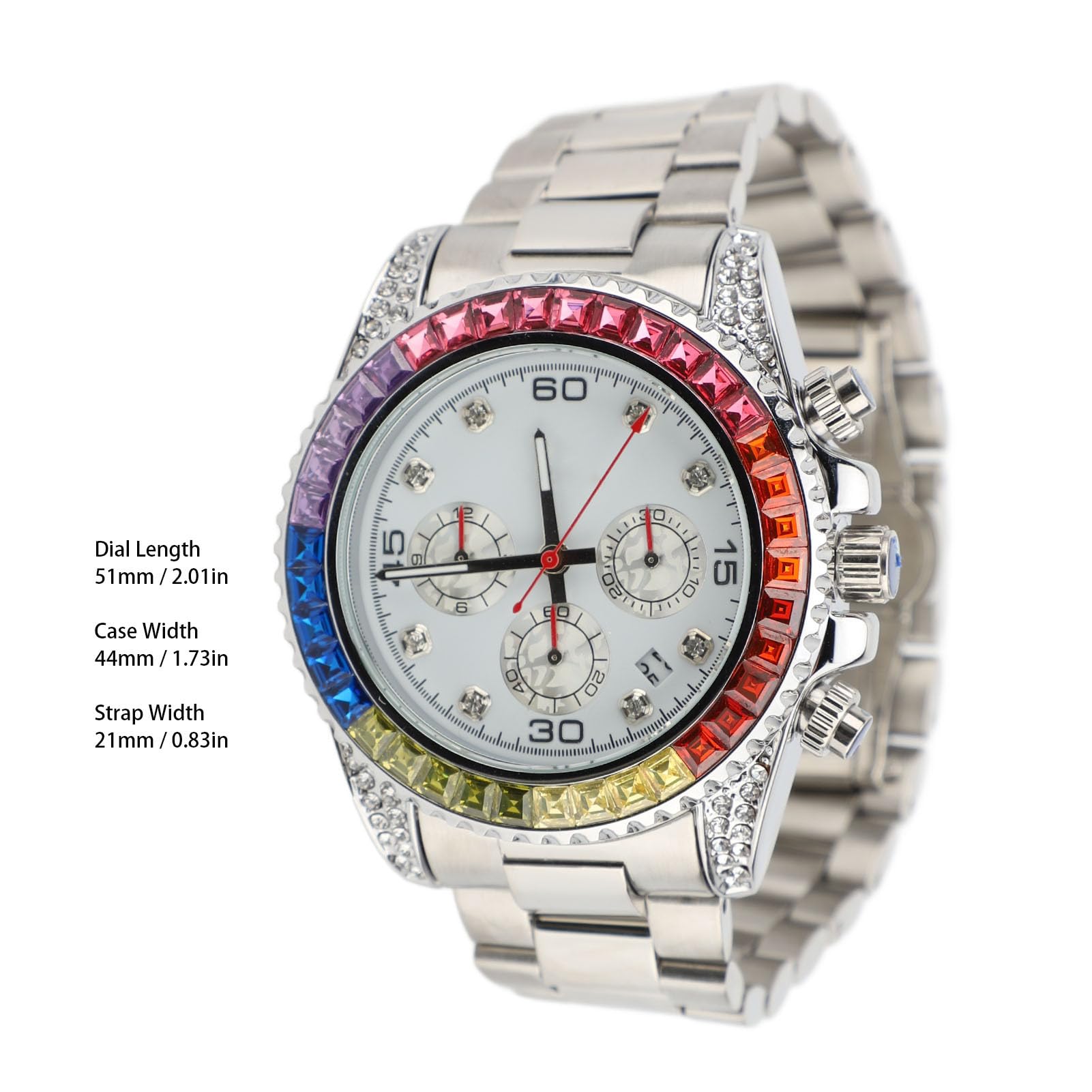 Reloj Analógico de Cuarzo para Hombre, Elegante Cronógrafo de