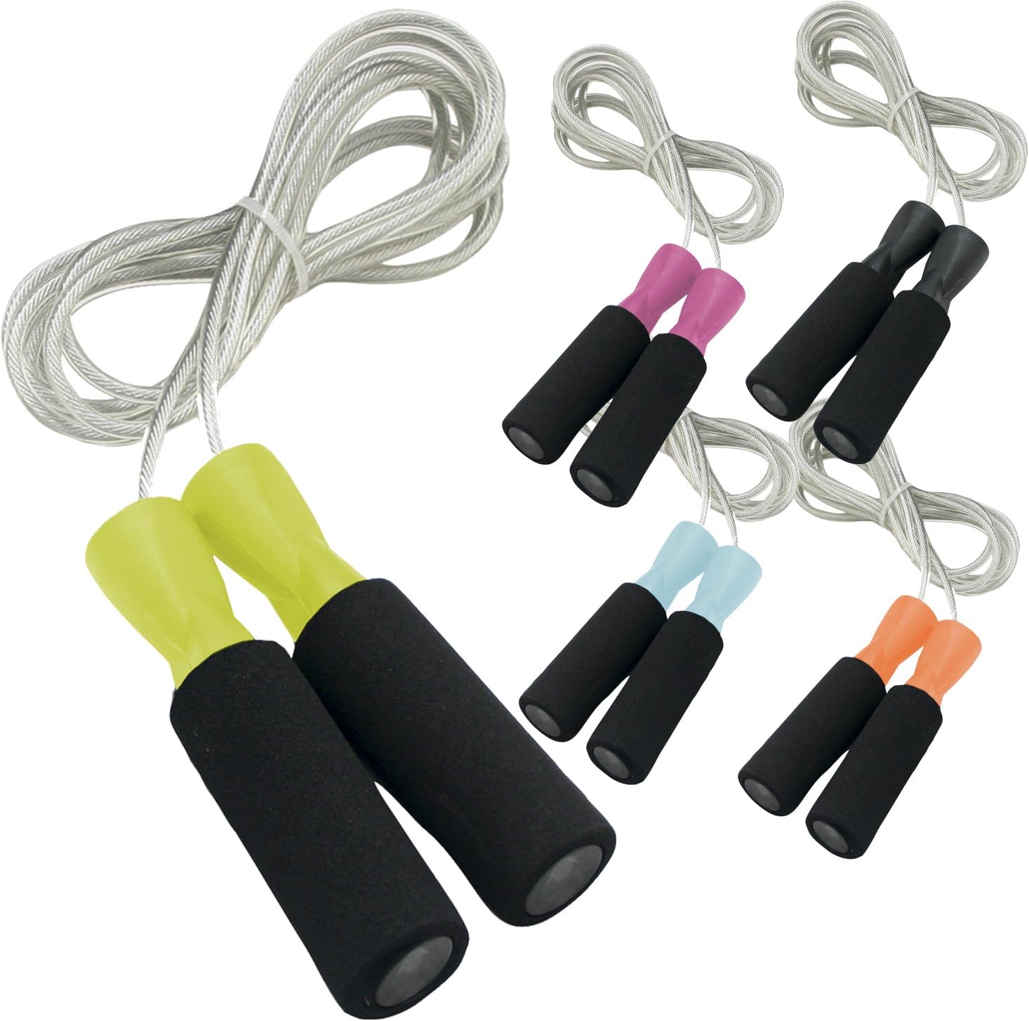 Da Vinci Weighted 10フィート調節可能な速度ケーブルジャンプロープwithボール軸受ハンドルメカニズム