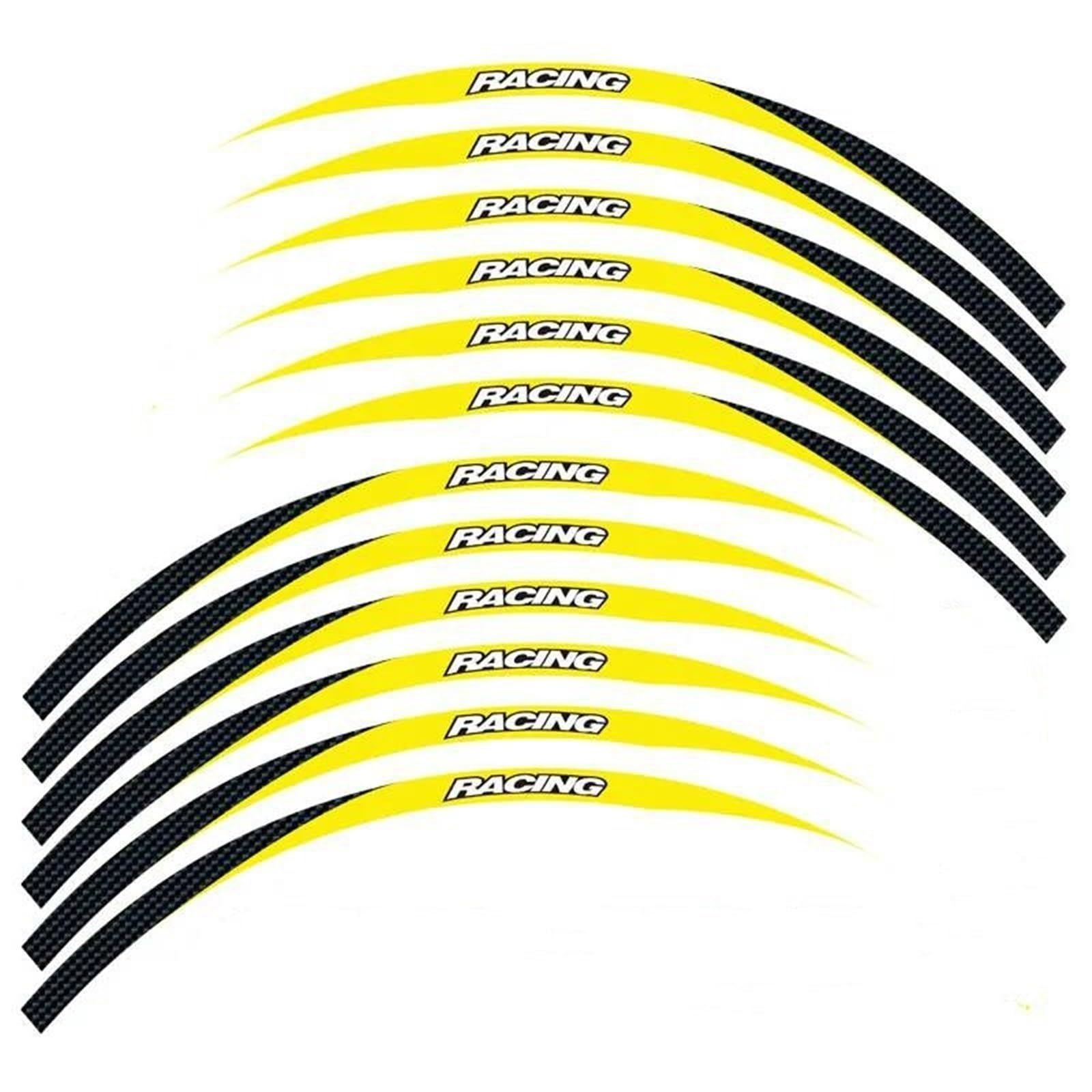 Motorcycle Wheel Stickers Night Reflective Decorative Rim for BMW C650 C650S(Style 9)