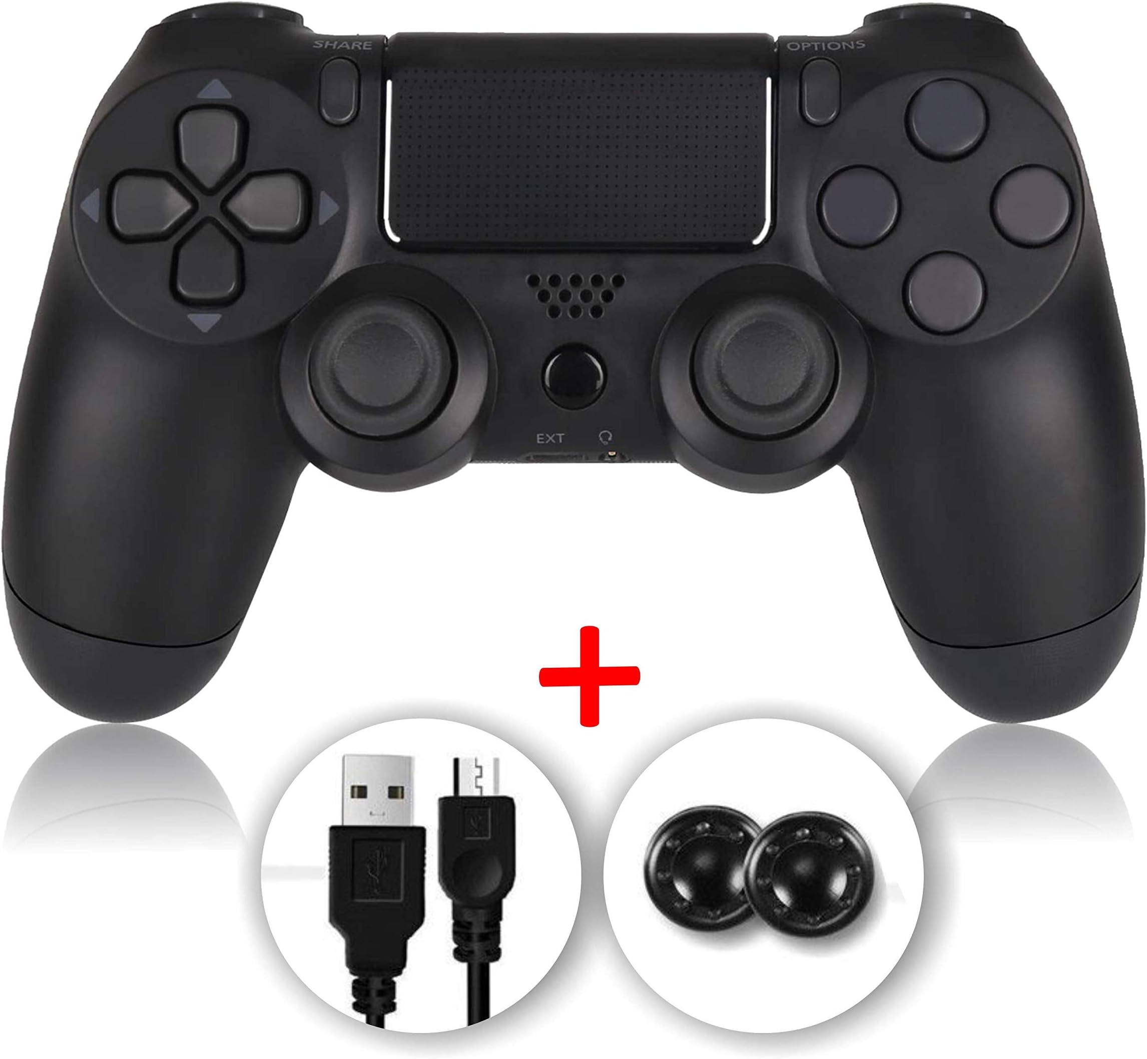 PS4 Controller, Wireless PS4 Controller Six Axies for Playstation 4, Touch Panel Joypad with Dual Vibration Thrid Party Product