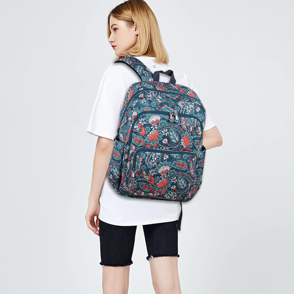 【THEAIRTOWN】 eco frill backback Amazon.com | Searock Womens Quilted Backpack Large Cotton