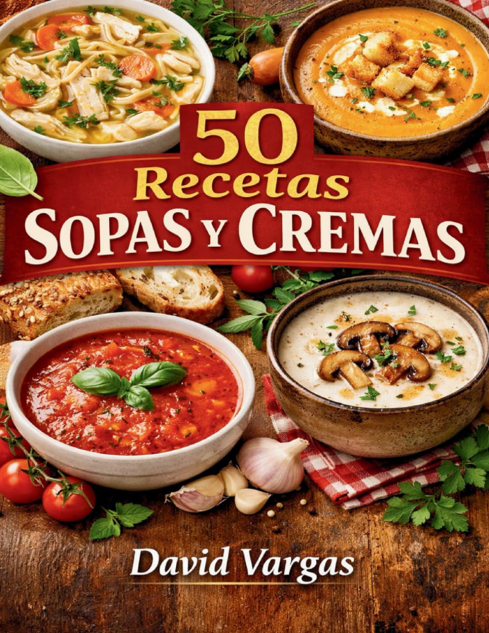 50 Recetas de Sopas y Cremas Caseras para Todo el Año: Platos reconfortantes, fáciles y llenos de sabor para cualquier ocasión